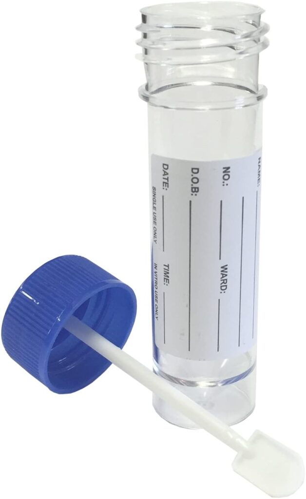 FAECAL SAMPLE BOTTLE (30ML) (1 box of 10) Pharma Medicare